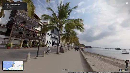 Google ielas attēla attēls: Federiko Debeto (Federico Debetto) kartē Zanzibāru