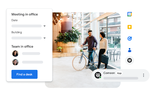 用户利用 Google Meet 集成方案通过其他应用加入会议