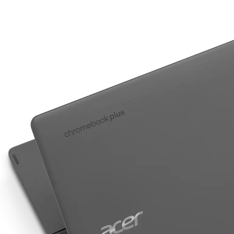 Acer Chromebook Plus Spin 514 device up-close look at the back side.