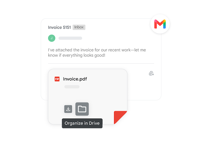 Attaching a PDF invoice from Drive directly to an email in Gmail