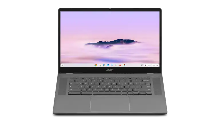 Acer Chromebook Plus 515 device open laptop.