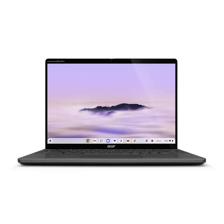 Acer Chromebook Plus Spin 714 device front view.