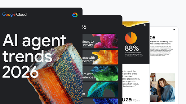 Cover of AI Agent Trends 2026, Manufacturing and some internal report pages.