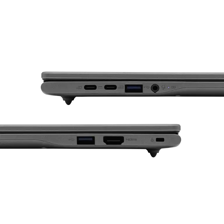 Acer Chromebook Plus 516 device ports.