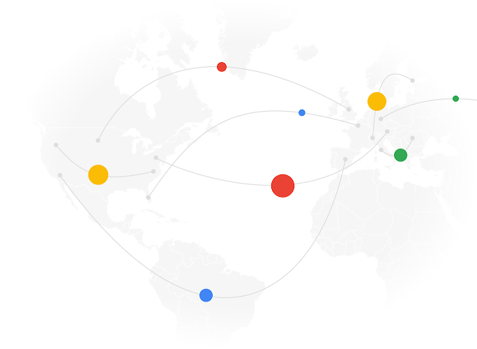 Google Workspace 中的数据存储区域和数据主权工具的插图。