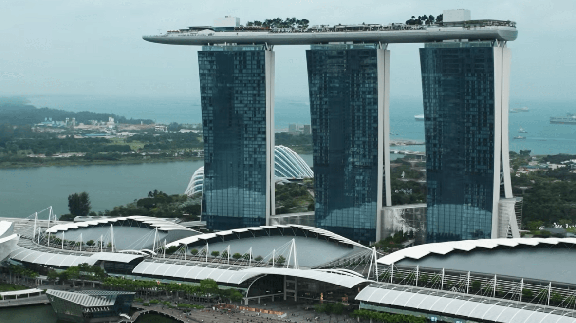 The Marina Bay Sands hotel in Singapore.