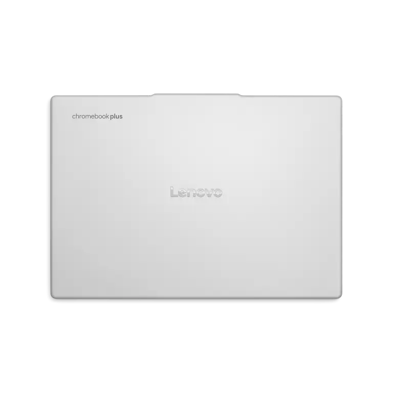 Lenovo Chromebook Plus Gen 10 device closed top view.