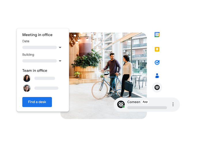 用户利用 Google Meet 集成方案通过其他应用加入会议