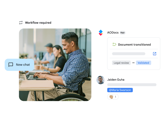 与 Workspace 中的 Google Chat 集成的应用。