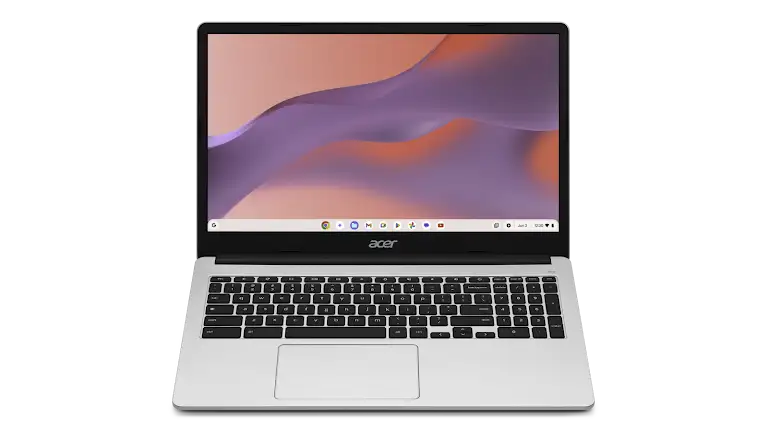 Acer Chromebook 315 magma device open laptop.
