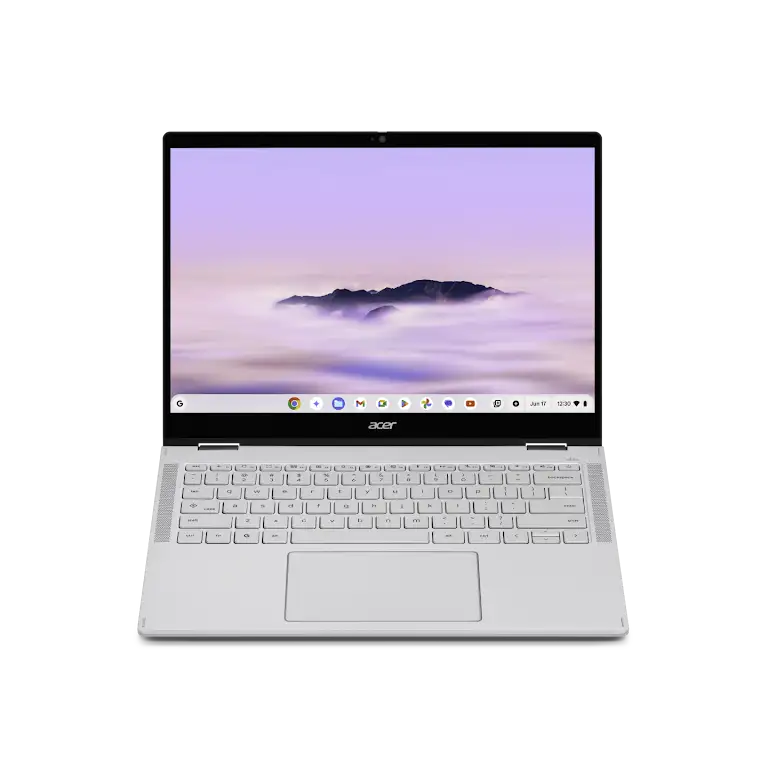 Acer Chromebook Plus Spin 514 device open laptop.