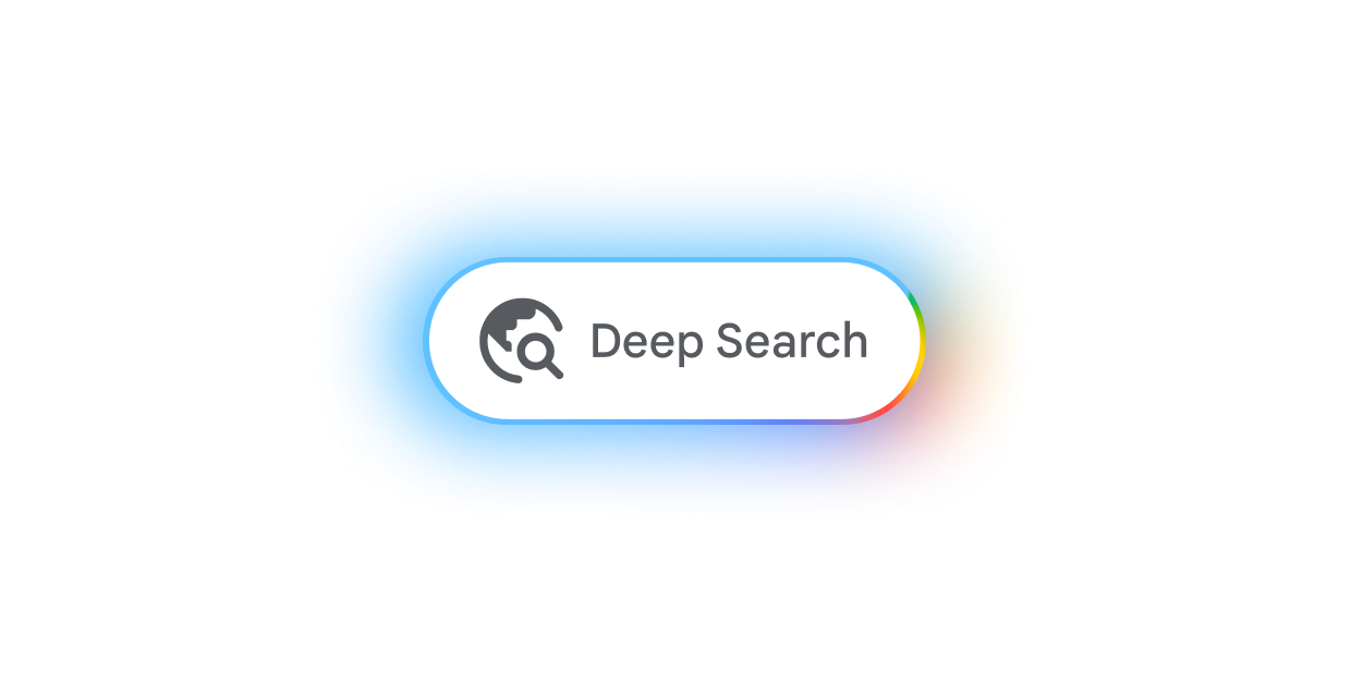 Deep Search button with a magnifying glass and globe icon.