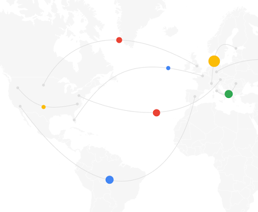 Google Workspace 中的数据存储区域和数据主权工具的插图。